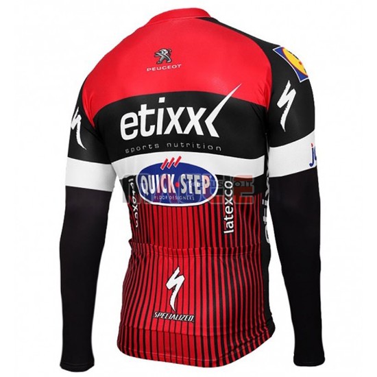 Maglia Quick Step manica lunga 2016 rosso e nero - Clicca l'immagine per chiudere